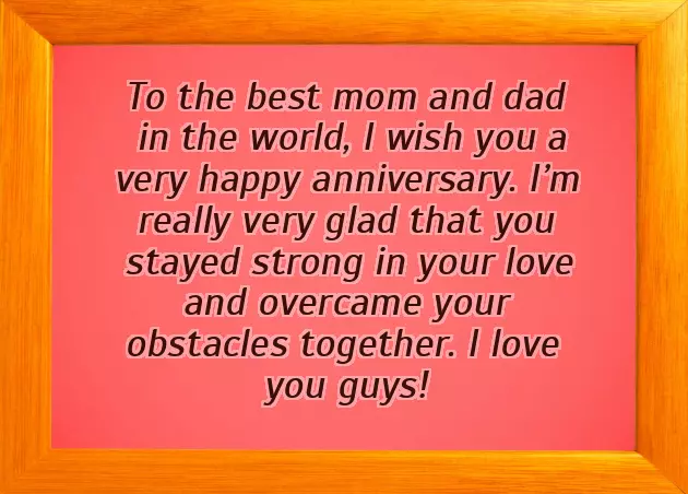 Mum And Dad Anniversary Message