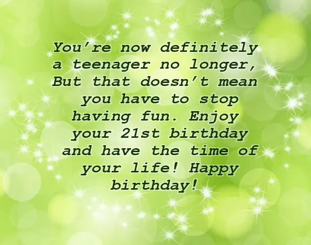 Birthday 21St Wishes Birthday 21St Wishes