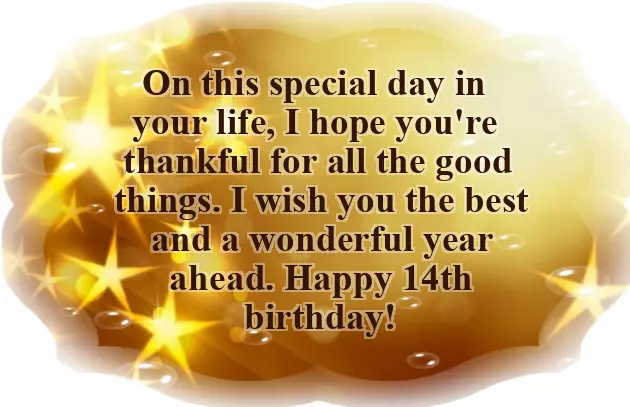 Happy Birthday 14Th Girl