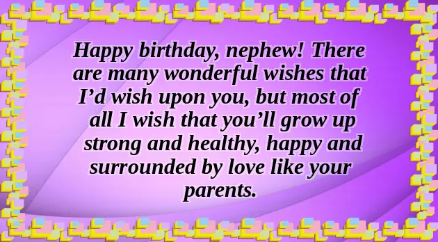 5Th Birthday Wishes For Nephew From Aunt