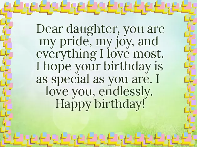 Birthday Wishes For My Daughter Quotes