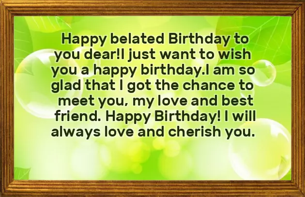 Belated Birthday Wishes To Girlfriend