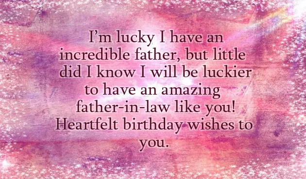 Father In Law Happy Birthday Wishes