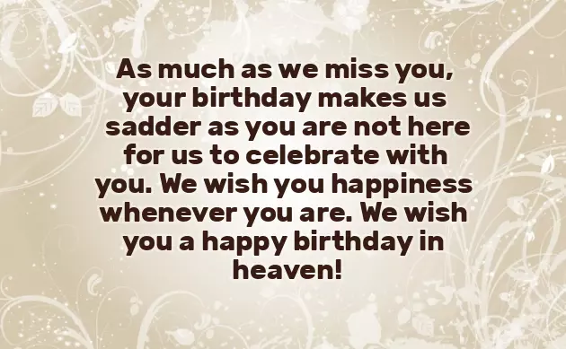 Happy Birthday Wishes For Brother In Heaven