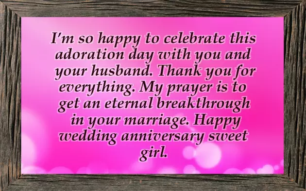 Happy Anniversary Niece