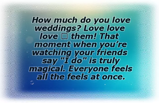 Wedding Bells Caption