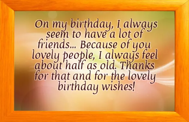 Thank You For Your Birthday Greetings And Wishes