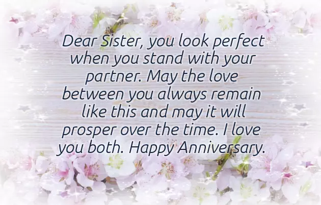 Happy Anniversary For Sister