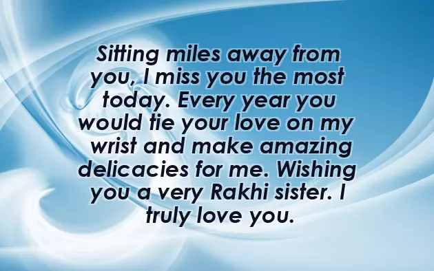 Raksha Bandhan Wishes From Sister To Brother