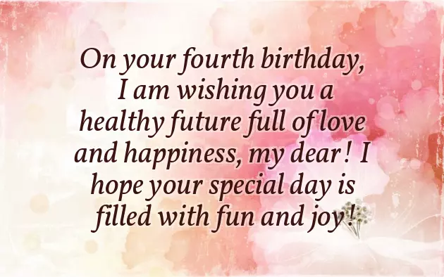 4Th Birthday Wishes For Baby Boy 4Th Birthday Wishes For Baby Boy