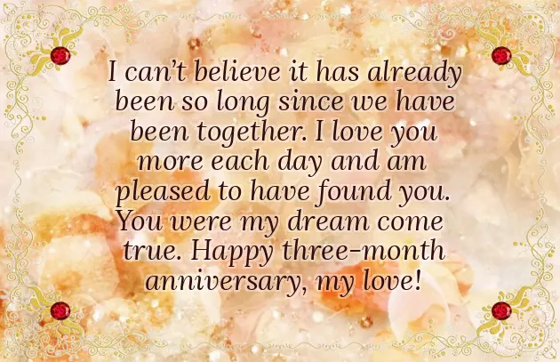 3Rd Month Anniversary Wishes For Boyfriend