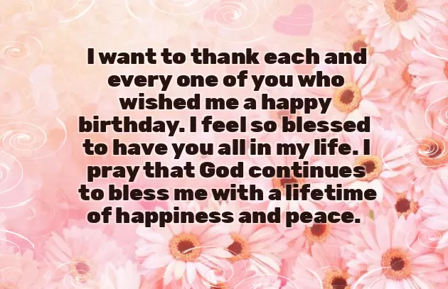 Thank You For Birthday Wishes In Facebook