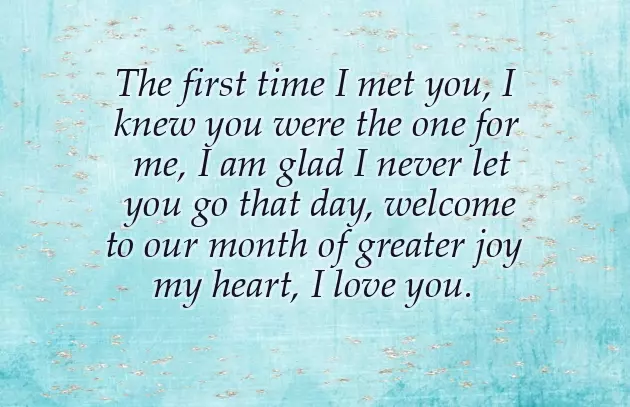 Happy New Month To My Lovely Wife