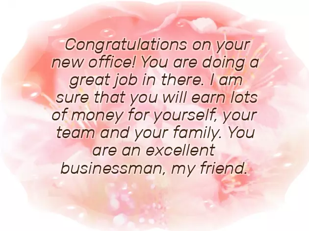 Congratulations For Your New Office