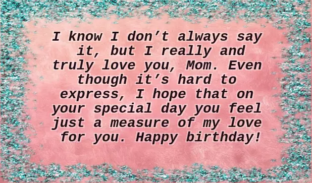 Bday Wishes For Mummy