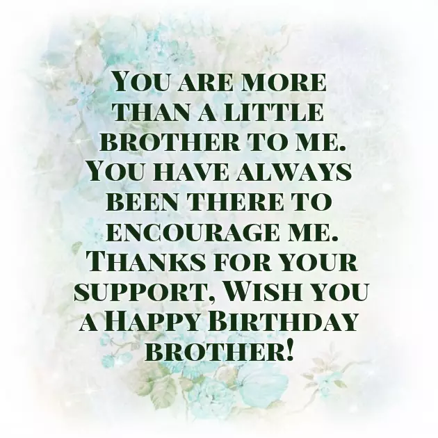 Birthday Wishes For Younger Brother From Elder Brother