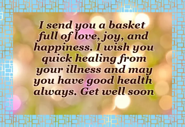 Message To A Sick Friend