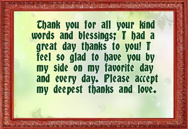 Thank You Friends For Your Lovely Wishes