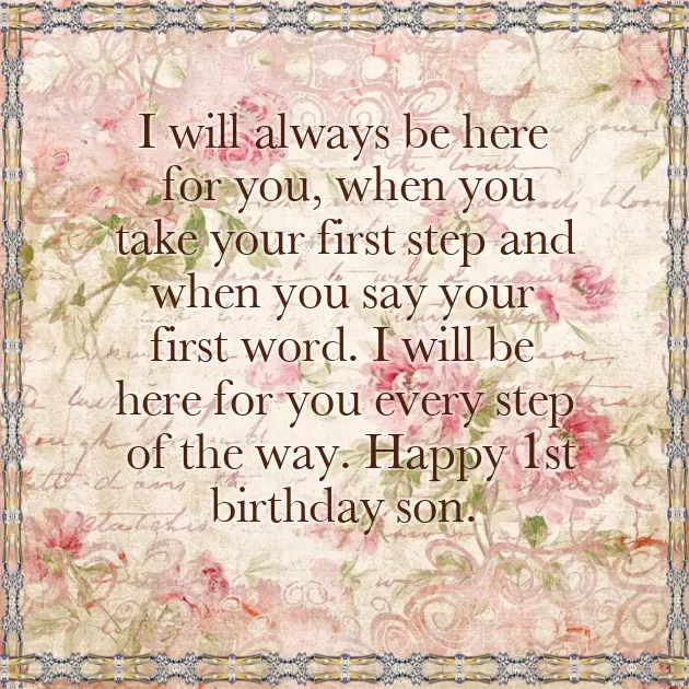 Birthday Wish For My One Year Old Son