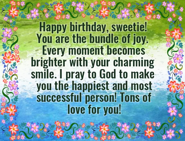 Wishing Birthday To Baby Girl