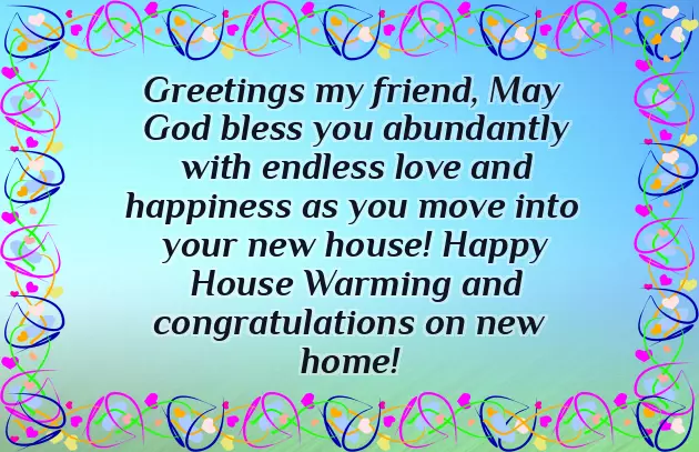 Wishes On New House Warming