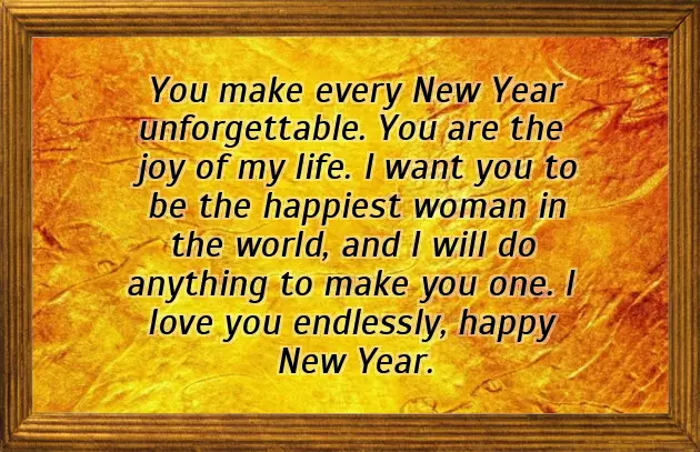 Happy New Year My Love Wishes