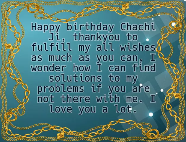 Happy Birthday Chachi Quotes