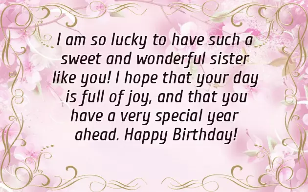 New Birthday Wishes For Sister New Birthday Wishes For Sister