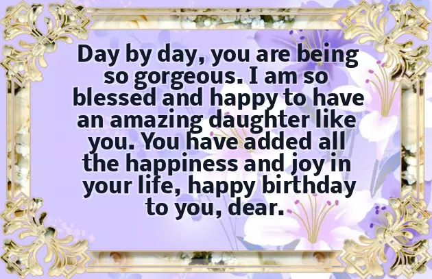 Birthday Thoughts For Daughter