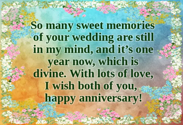 1St Marriage Anniversary Wishes For Friend