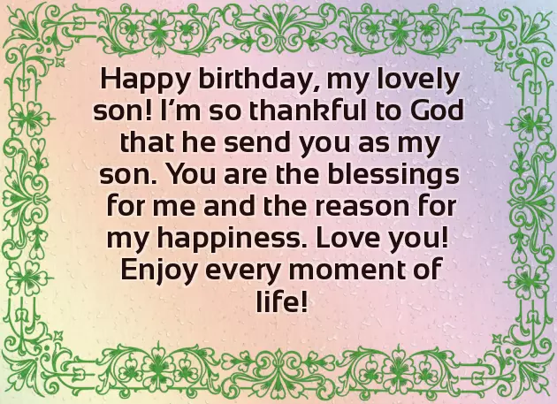 Happy Birthday Quotes For Kid Son