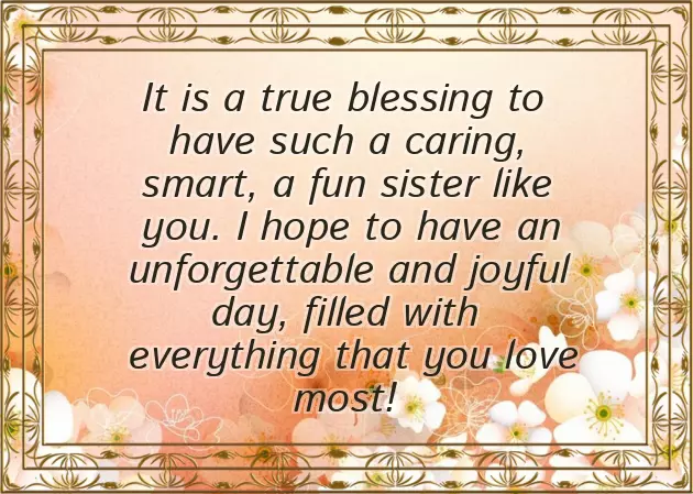 Birthday Messages For Sister