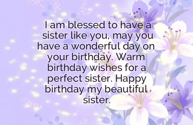 Simple Birthday Quotes For Sister