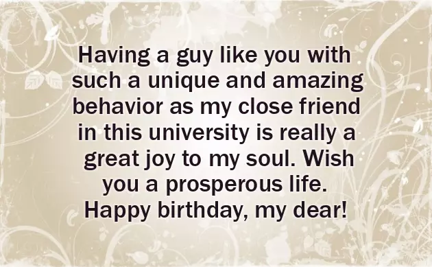 Birthday For Male Friend