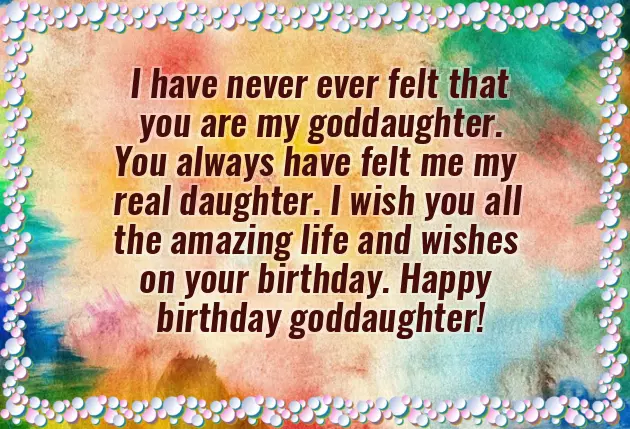 Birthday Greetings For A Goddaughter Birthday Greetings For A Goddaughter