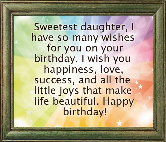 Birthday Wishes For 4 Year Daughter