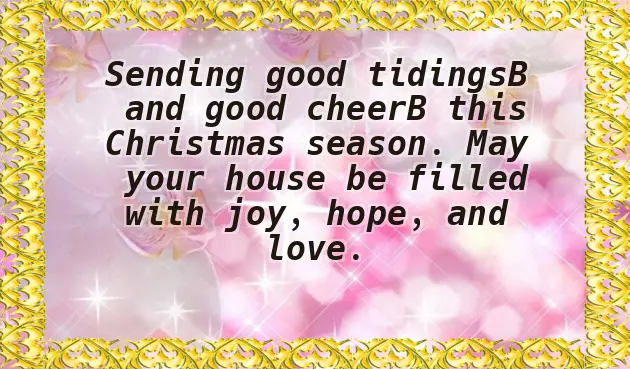 Christmas Holiday Wishes