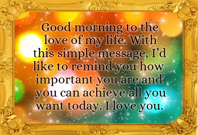 Good Morning Message For My Wife