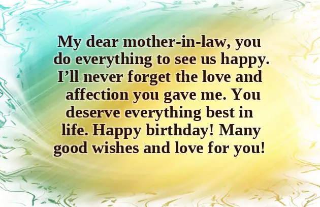 Birthday Wishes To Your Mother In Law