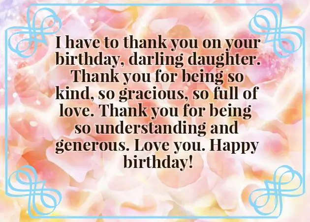 Happy Birthday To My Angel Daughter