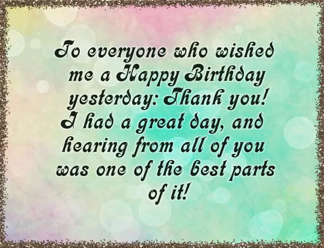 Thanks For All Your Wishes Thanks For All Your Wishes