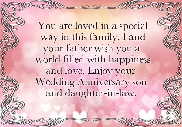 Happy Anniversary To My Son And His Wife