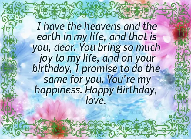 Romantic Birthday Wishes For A Girlfriend