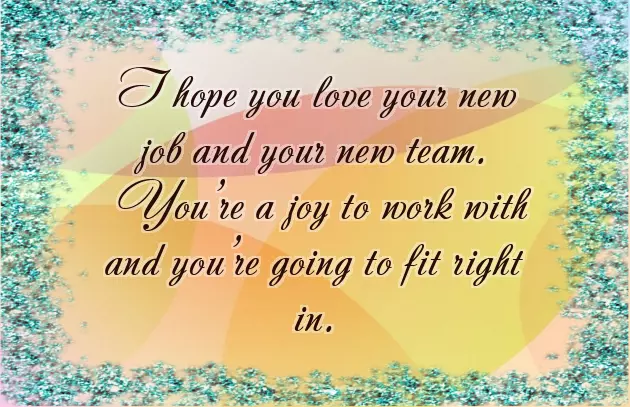 Congrats On The Move