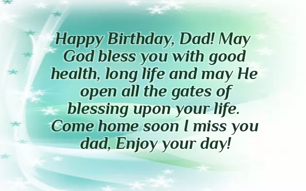 Birthday Wishes For Dad From Son