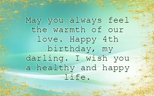 Happy Birthday To 4 Year Old Daughter