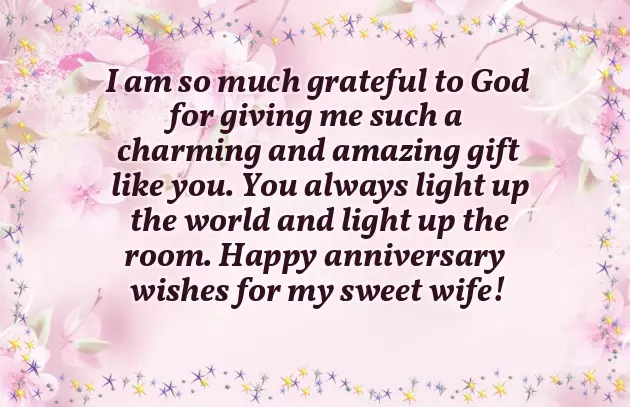 Wedding Anniversary Message To Wife From Husband