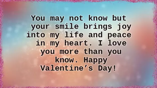 Valentine Morning Message