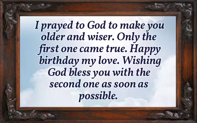 Husband Birthday Wishes Funny