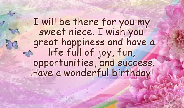 Wishes For Birthday Niece